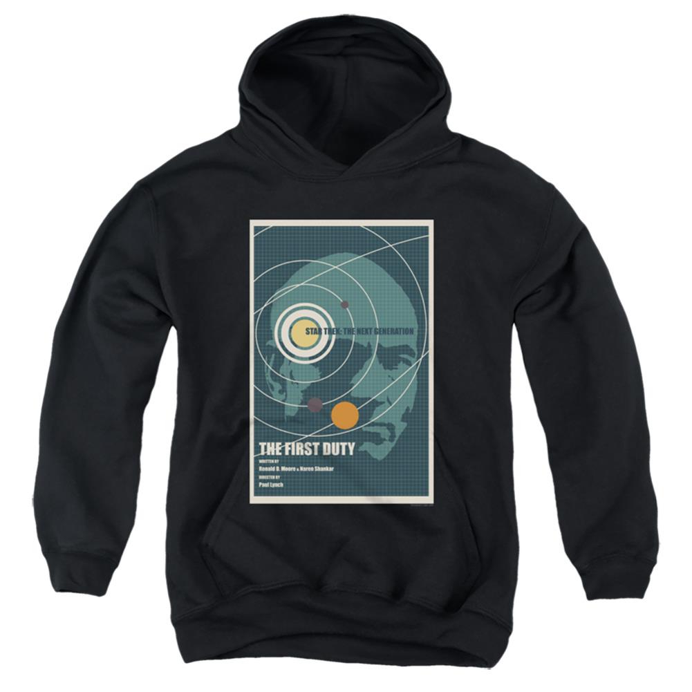 Star Trek TNG Season 5 Episode 19 Youth Cotton Poly Pull-Over Hoodie