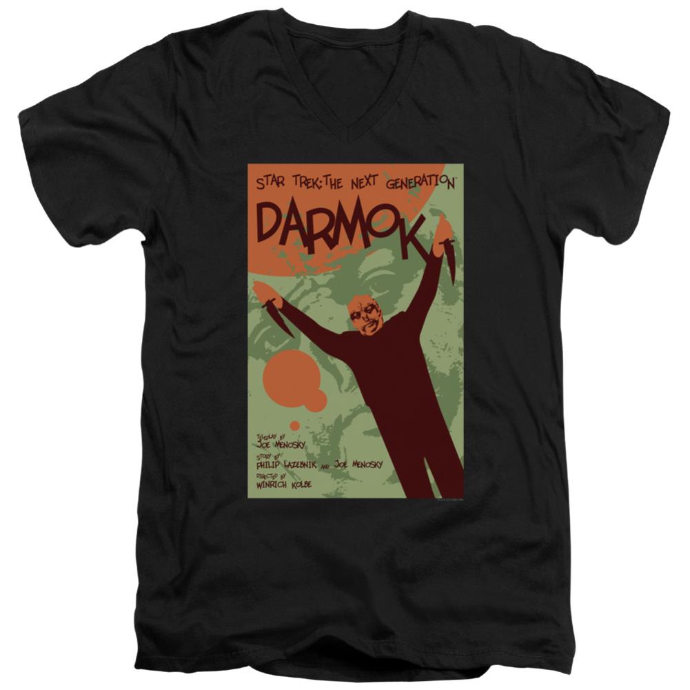 Star Trek TNG Season 5 Episode 2 Men's 30/1 Cotton Slim V-Neck T-Shirt