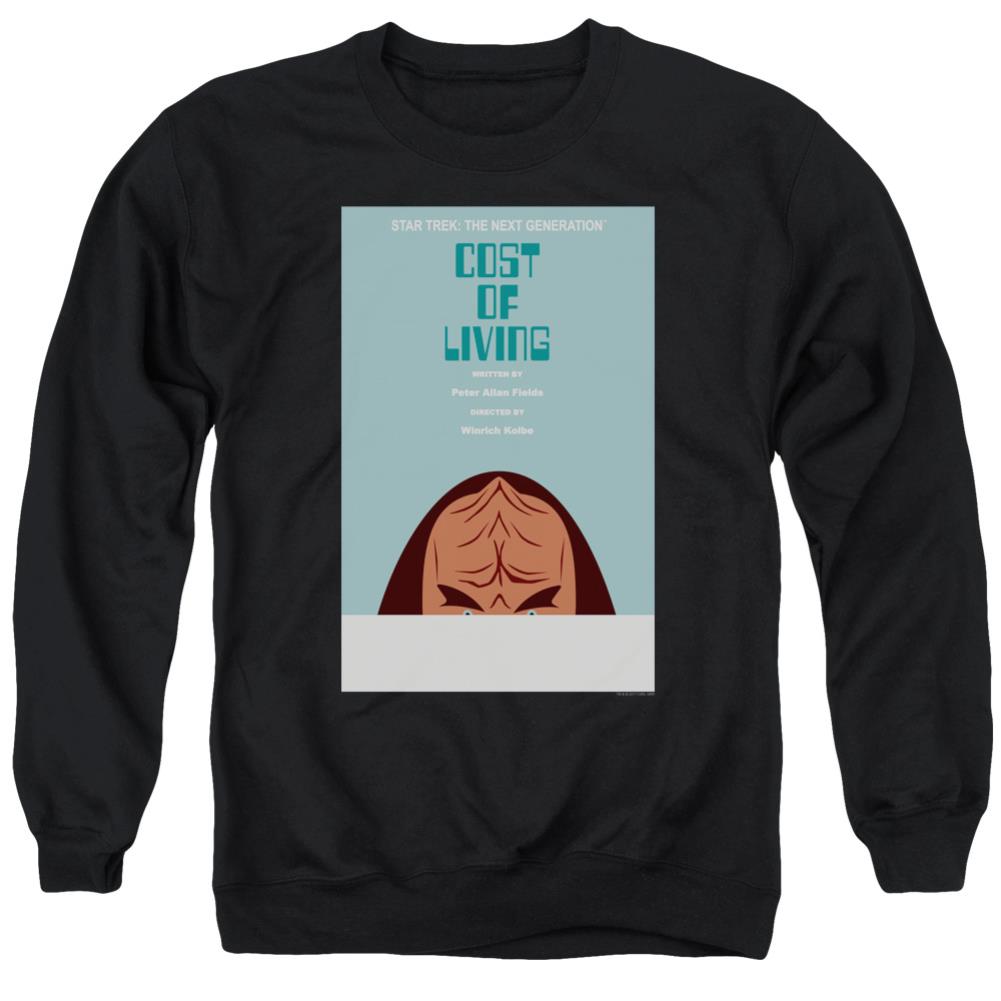 Star Trek TNG Season 5 Episode 20 Men's Crewneck 50 50 Poly Long-Sleeve T-Shirt