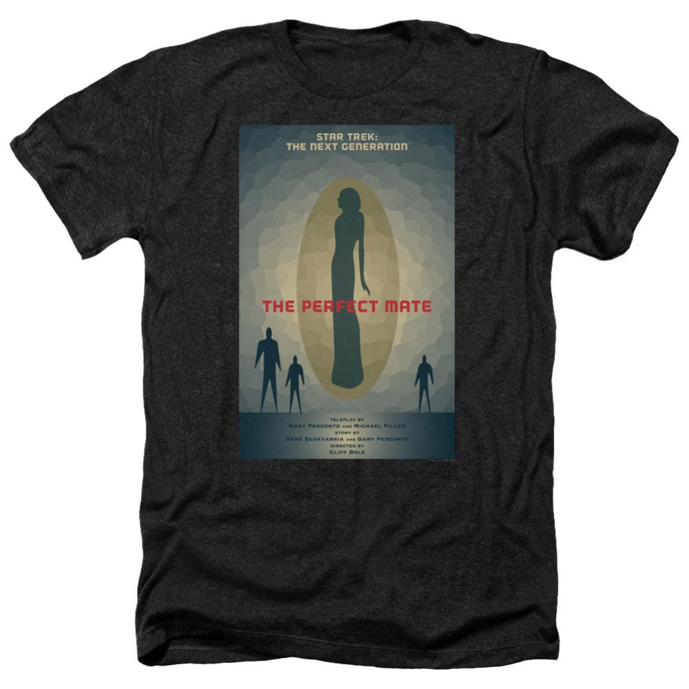 Star Trek TNG Season 5 Episode 21 Men's 30/1 Heather 60 40 Poly Short-Sleeve T-Shirt