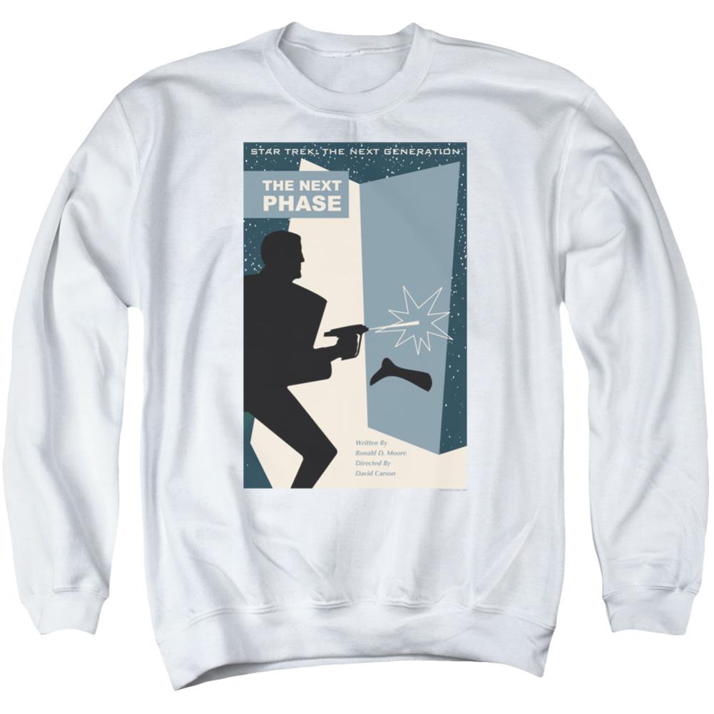 Star Trek TNG Season 5 Episode 24 Men's Crewneck 50 50 Poly Long-Sleeve T-Shirt