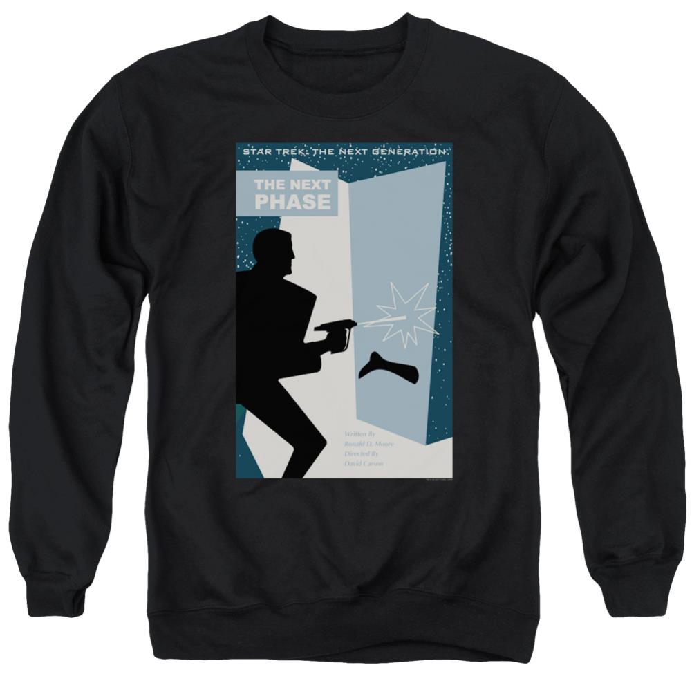 Star Trek TNG Season 5 Episode 24 Men's Crewneck 50 50 Poly Long-Sleeve T-Shirt