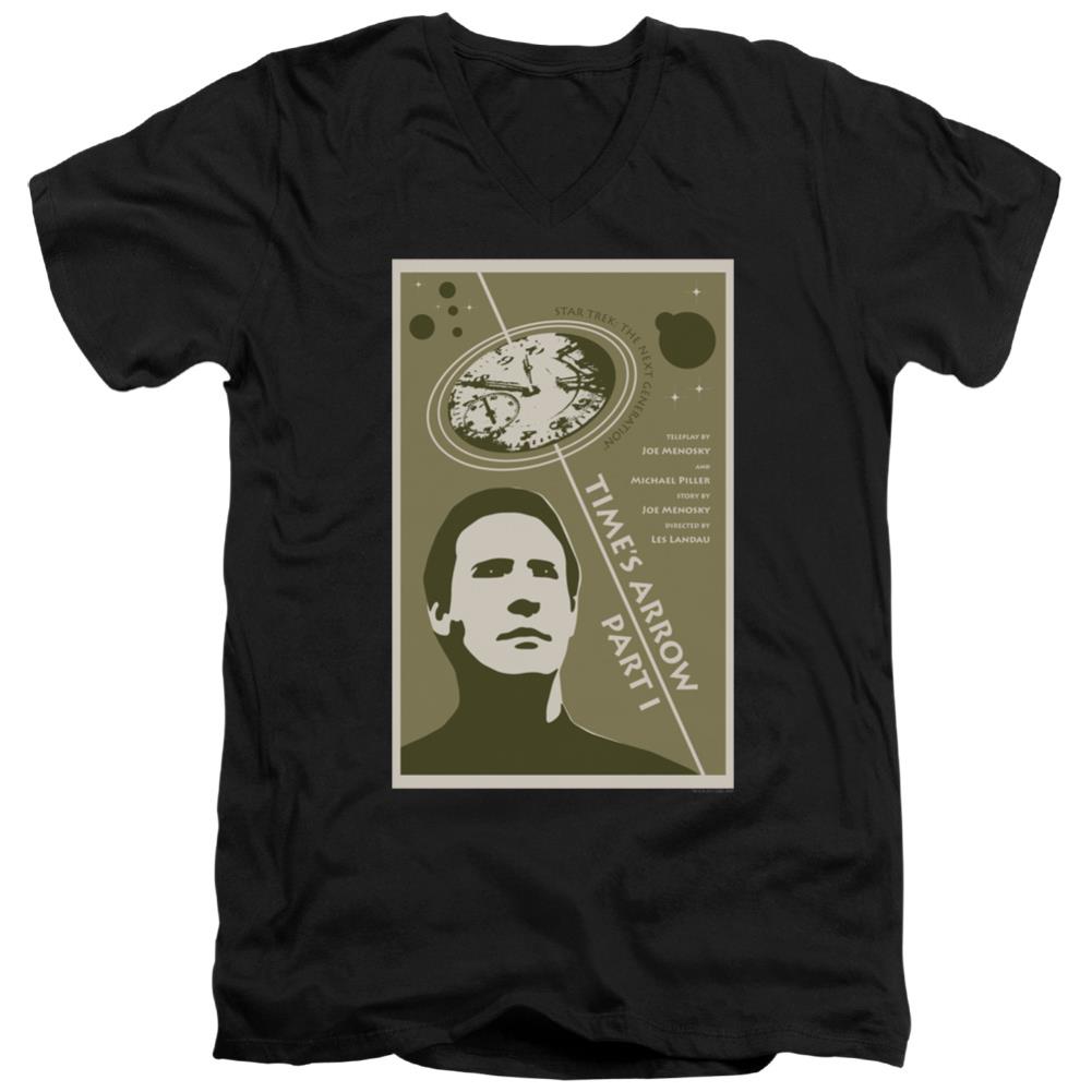 Star Trek TNG Season 5 Episode 26 Men's 30/1 Cotton Slim V-Neck T-Shirt