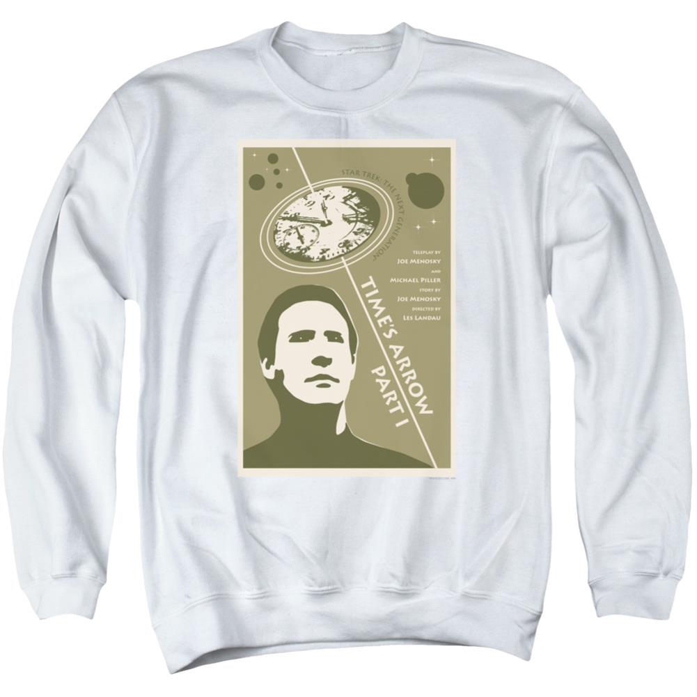 Star Trek TNG Season 5 Episode 26 Men's Crewneck 50 50 Poly Long-Sleeve T-Shirt