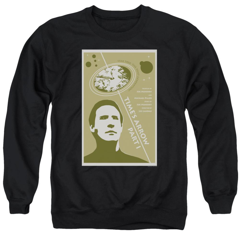 Star Trek TNG Season 5 Episode 26 Men's Crewneck 50 50 Poly Long-Sleeve T-Shirt
