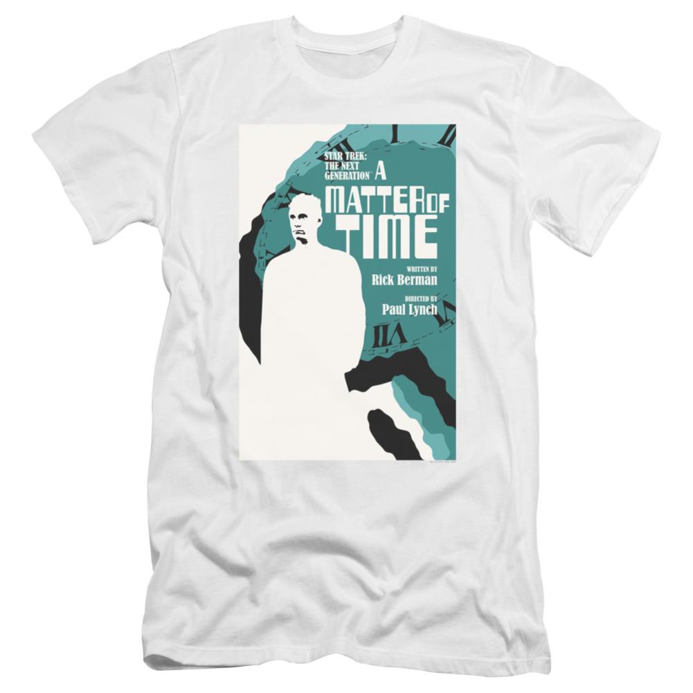 Star Trek TNG Season 5 Episode 9 Men's Ultra-Soft 30/1 Cotton Slim Short-Sleeve T-Shirt