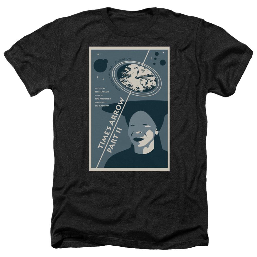 Star Trek TNG Season 6 Episode 1 Men's 30/1 Heather 60 40 Poly Short-Sleeve T-Shirt