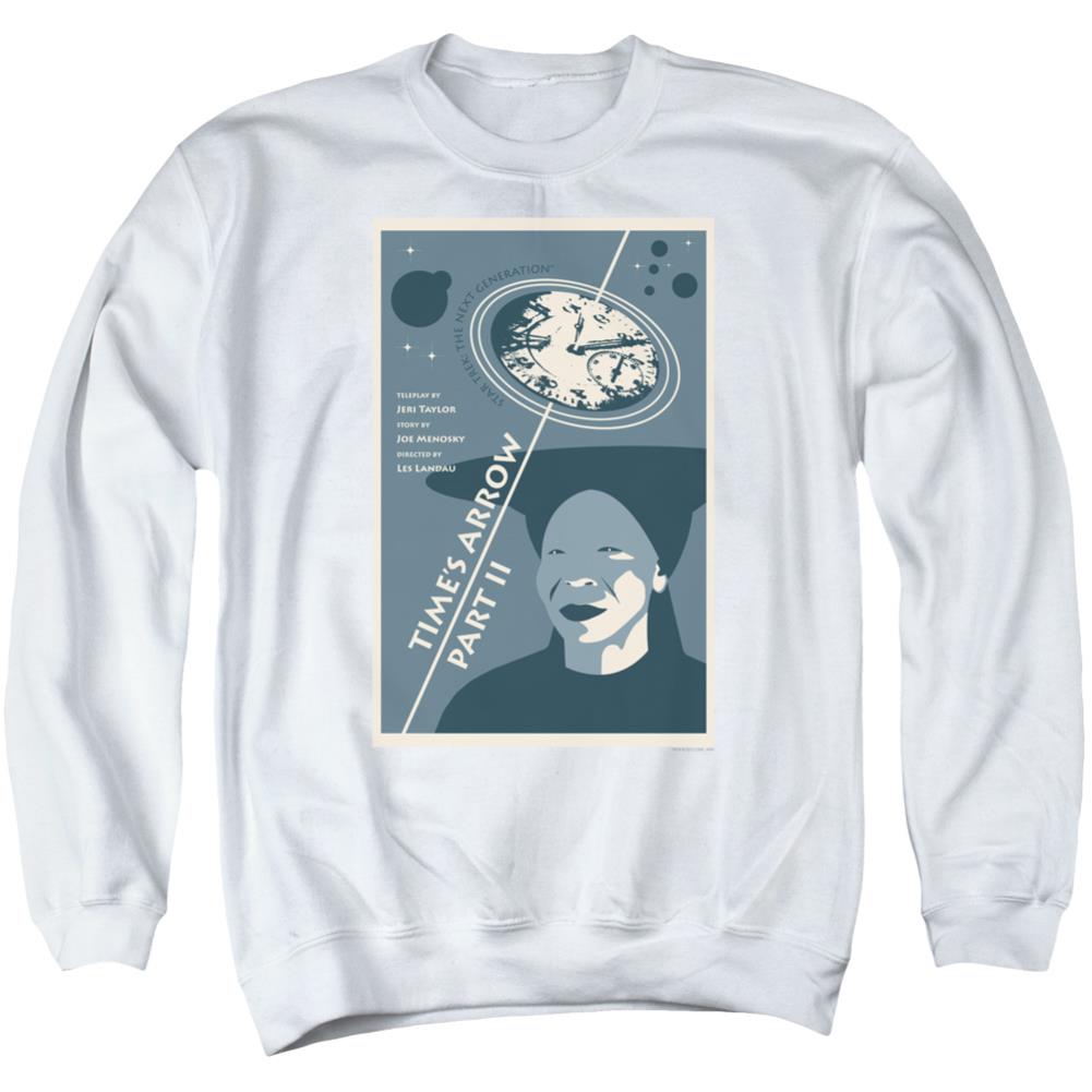 Star Trek TNG Season 6 Episode 1 Men's Crewneck 50 50 Poly Long-Sleeve T-Shirt
