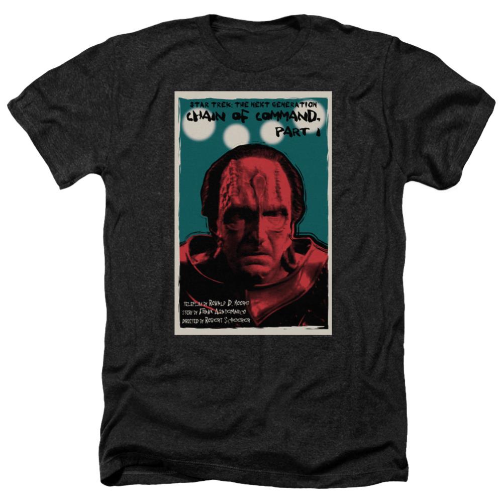 Star Trek TNG Season 6 Episode 10 Men's 30/1 Heather 60 40 Poly Short-Sleeve T-Shirt