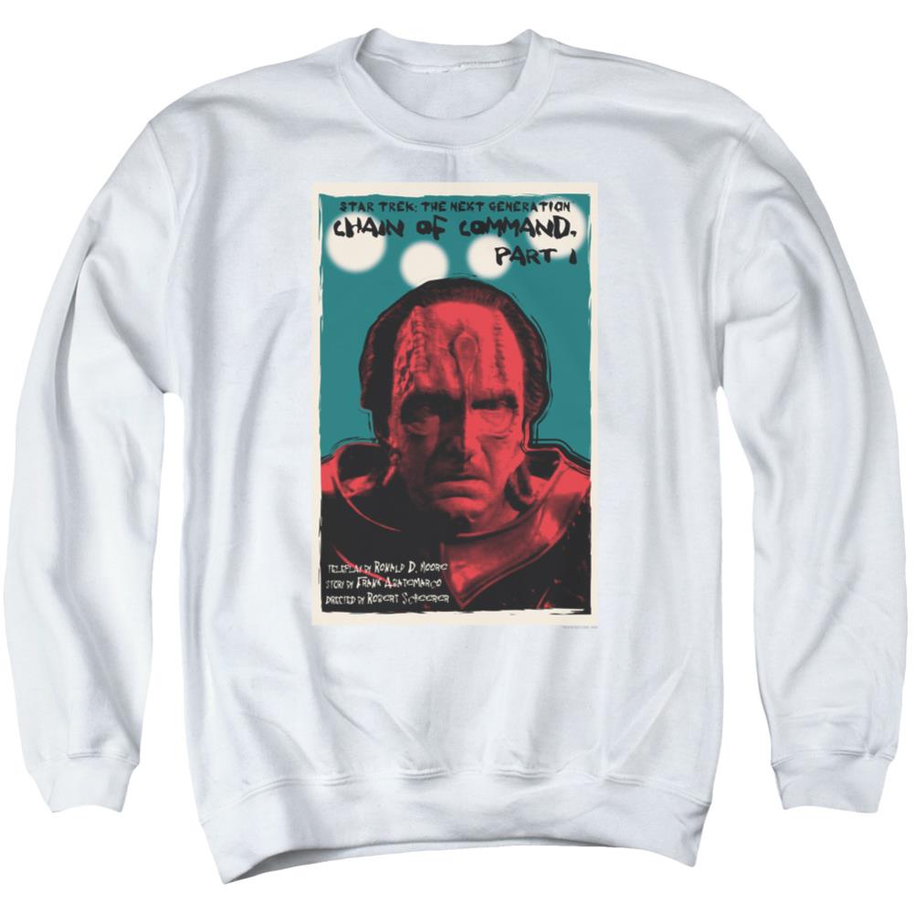 Star Trek TNG Season 6 Episode 10 Men's Crewneck 50 50 Poly Long-Sleeve T-Shirt