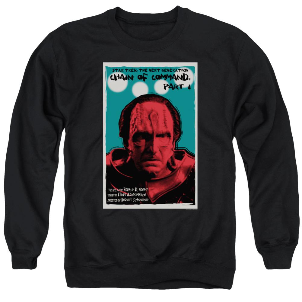 Star Trek TNG Season 6 Episode 10 Men's Crewneck 50 50 Poly Long-Sleeve T-Shirt