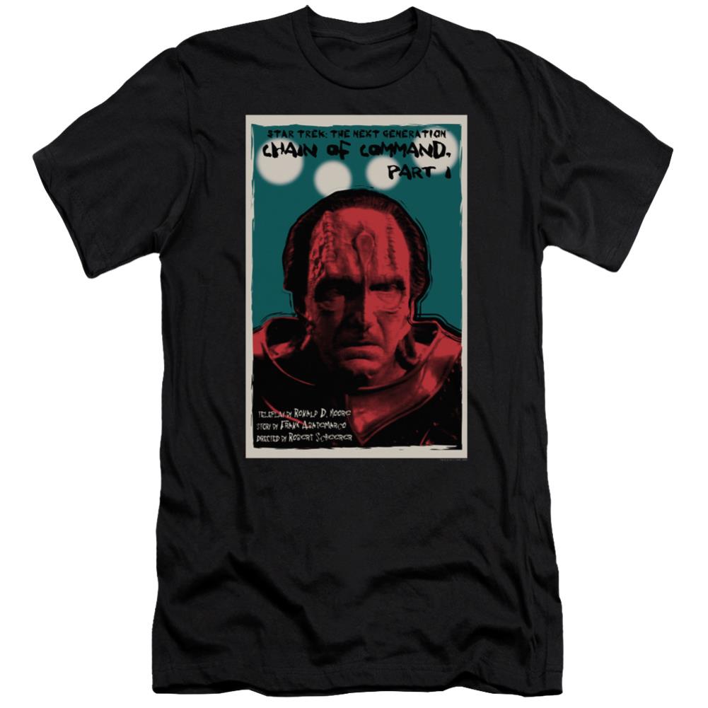 Star Trek TNG Season 6 Episode 10 Men's Ultra-Soft 30/1 Cotton Slim Short-Sleeve T-Shirt