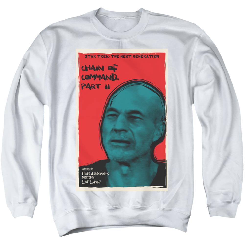 Star Trek TNG Season 6 Episode 11 Men's Crewneck 50 50 Poly Long-Sleeve T-Shirt