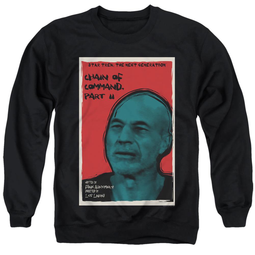Star Trek TNG Season 6 Episode 11 Men's Crewneck 50 50 Poly Long-Sleeve T-Shirt