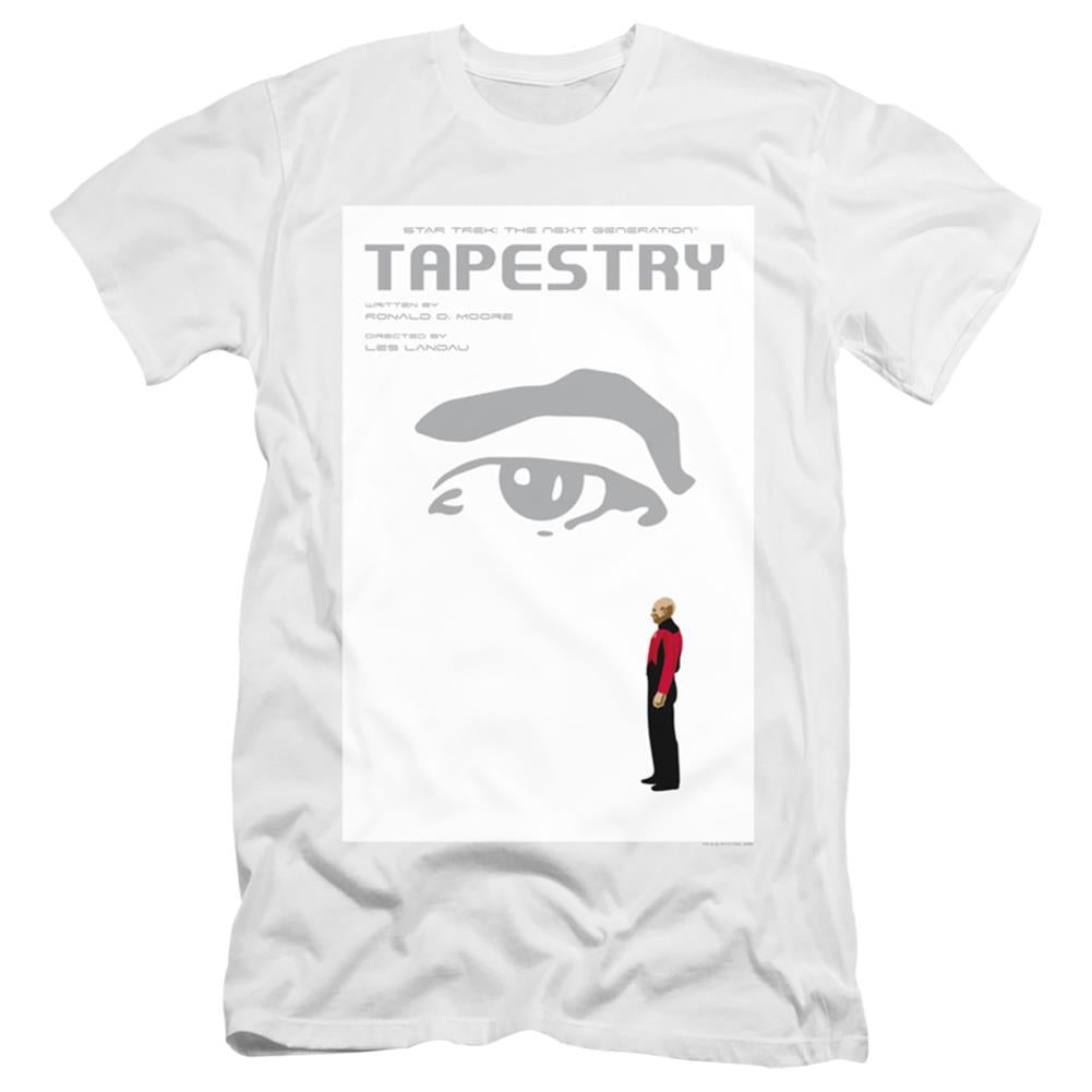 Star Trek TNG Season 6 Episode 15 Men's Ultra-Soft 30/1 Cotton Slim Short-Sleeve T-Shirt