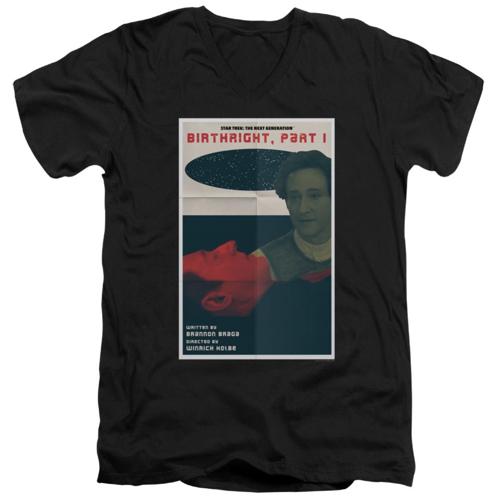 Star Trek TNG Season 6 Episode 16 Men's 30/1 Cotton Slim V-Neck T-Shirt