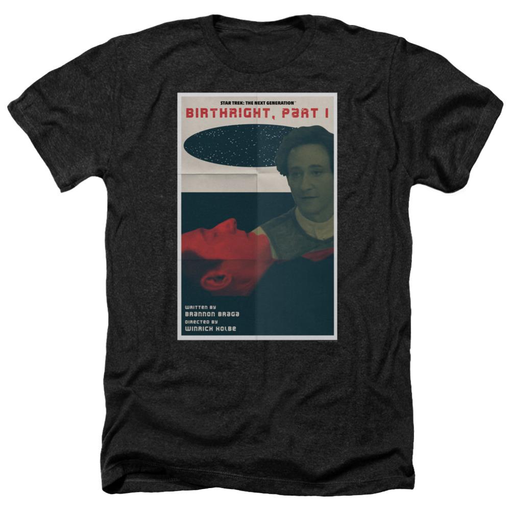 Star Trek TNG Season 6 Episode 16 Men's 30/1 Heather 60 40 Poly Short-Sleeve T-Shirt