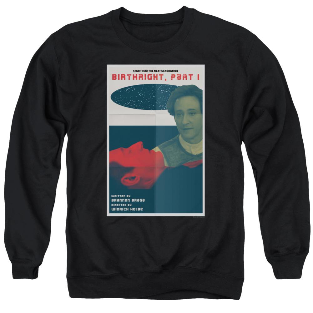 Star Trek TNG Season 6 Episode 16 Men's Crewneck 50 50 Poly Long-Sleeve T-Shirt