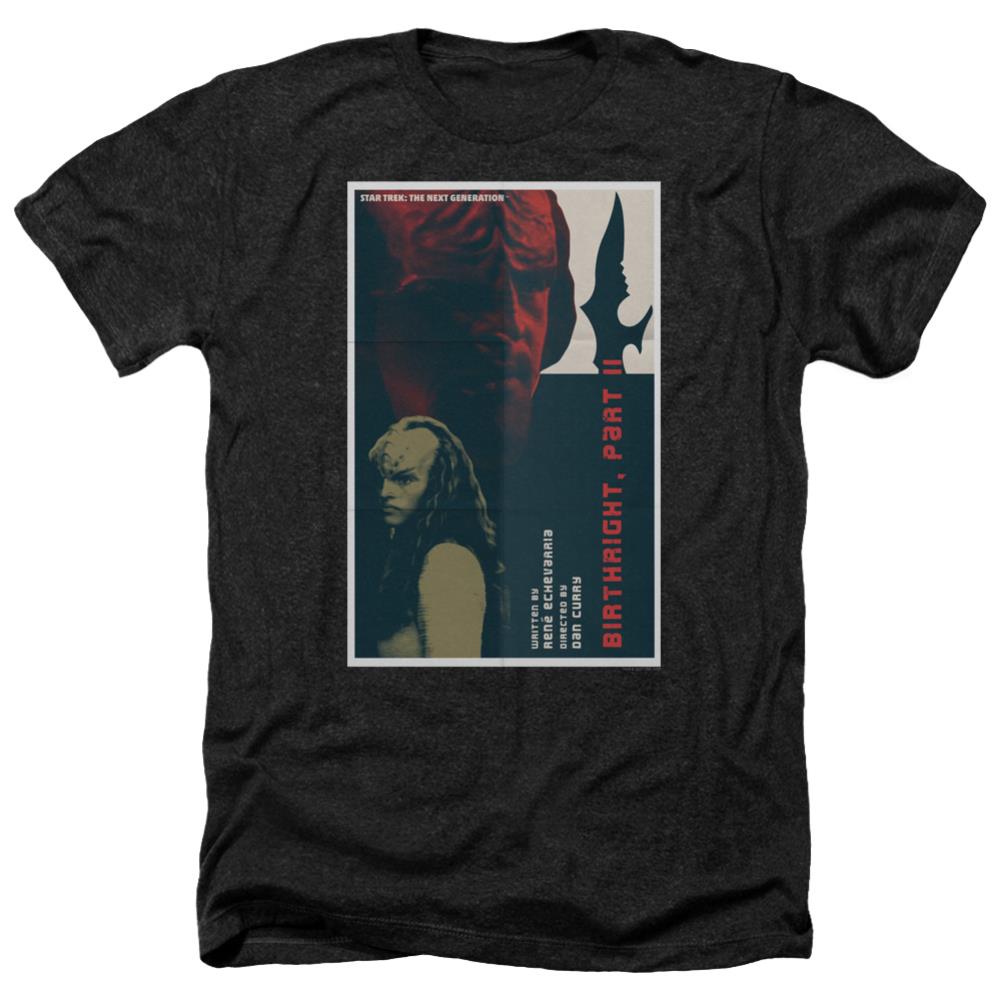 Star Trek TNG Season 6 Episode 17 Men's 30/1 Heather 60 40 Poly Short-Sleeve T-Shirt