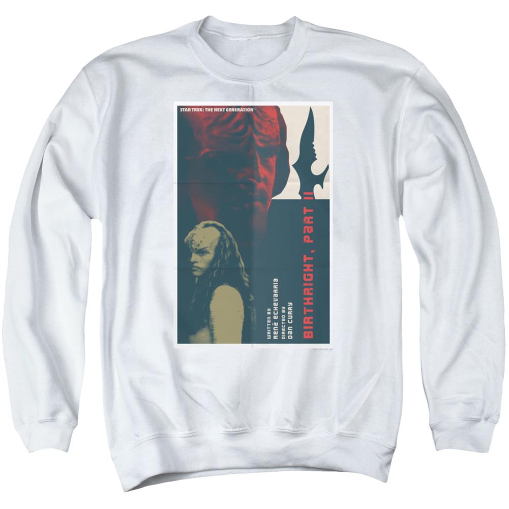 Star Trek TNG Season 6 Episode 17 Men's Crewneck 50 50 Poly Long-Sleeve T-Shirt