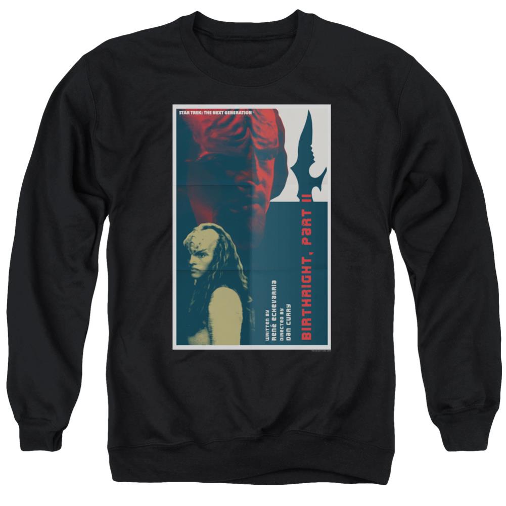Star Trek TNG Season 6 Episode 17 Men's Crewneck 50 50 Poly Long-Sleeve T-Shirt