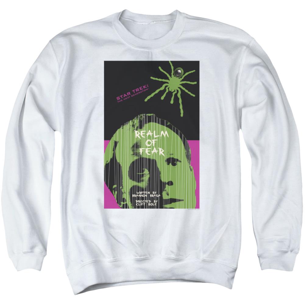 Star Trek TNG Season 6 Episode 2 Men's Crewneck 50 50 Poly Long-Sleeve T-Shirt