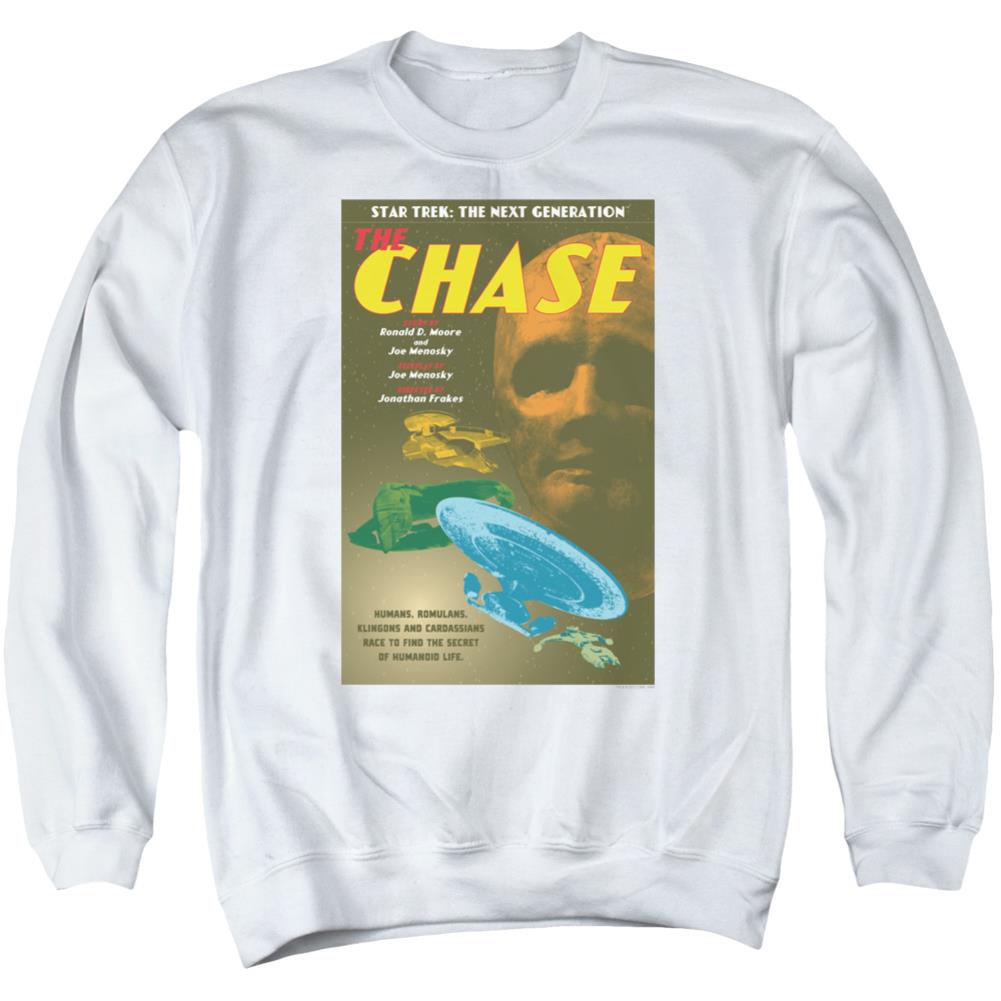 Star Trek TNG Season 6 Episode 20 Men's Crewneck 50 50 Poly Long-Sleeve T-Shirt