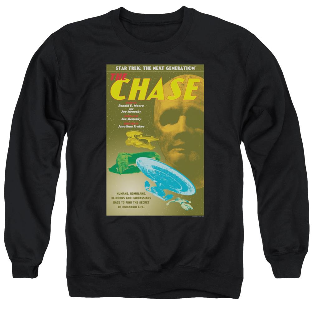 Star Trek TNG Season 6 Episode 20 Men's Crewneck 50 50 Poly Long-Sleeve T-Shirt