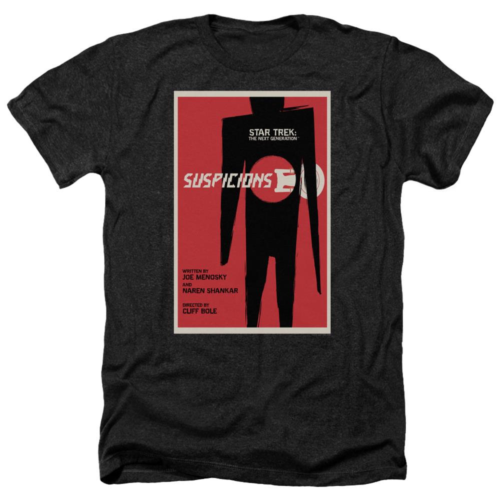 Star Trek TNG Season 6 Episode 22 Men's 30/1 Heather 60 40 Poly Short-Sleeve T-Shirt