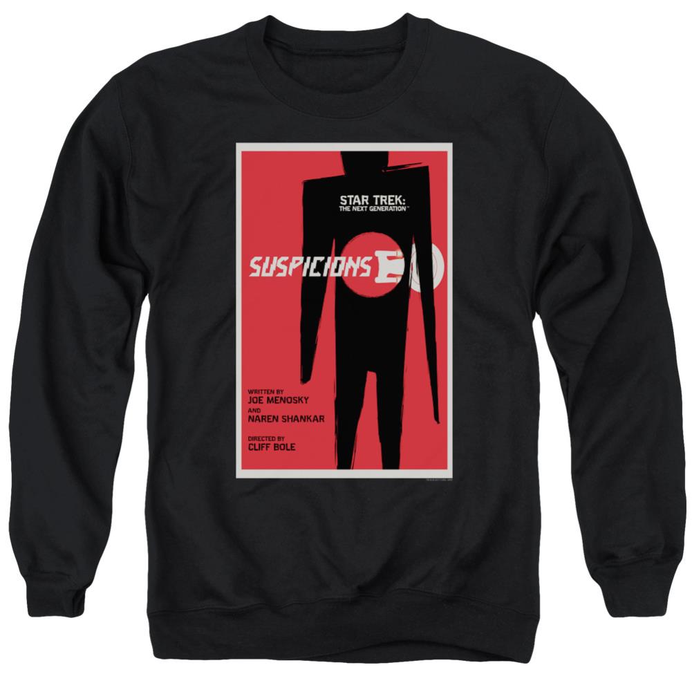 Star Trek TNG Season 6 Episode 22 Men's Crewneck 50 50 Poly Long-Sleeve T-Shirt