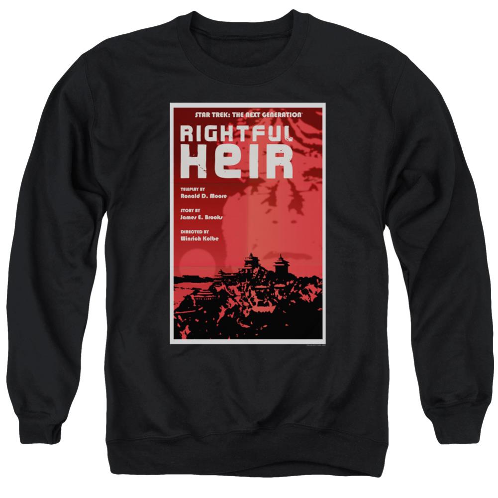 Star Trek TNG Season 6 Episode 23 Men's Crewneck 50 50 Poly Long-Sleeve T-Shirt