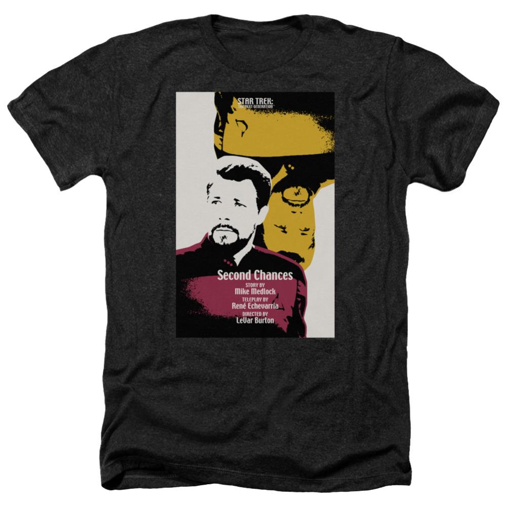 Star Trek TNG Season 6 Episode 24 Men's 30/1 Heather 60 40 Poly Short-Sleeve T-Shirt