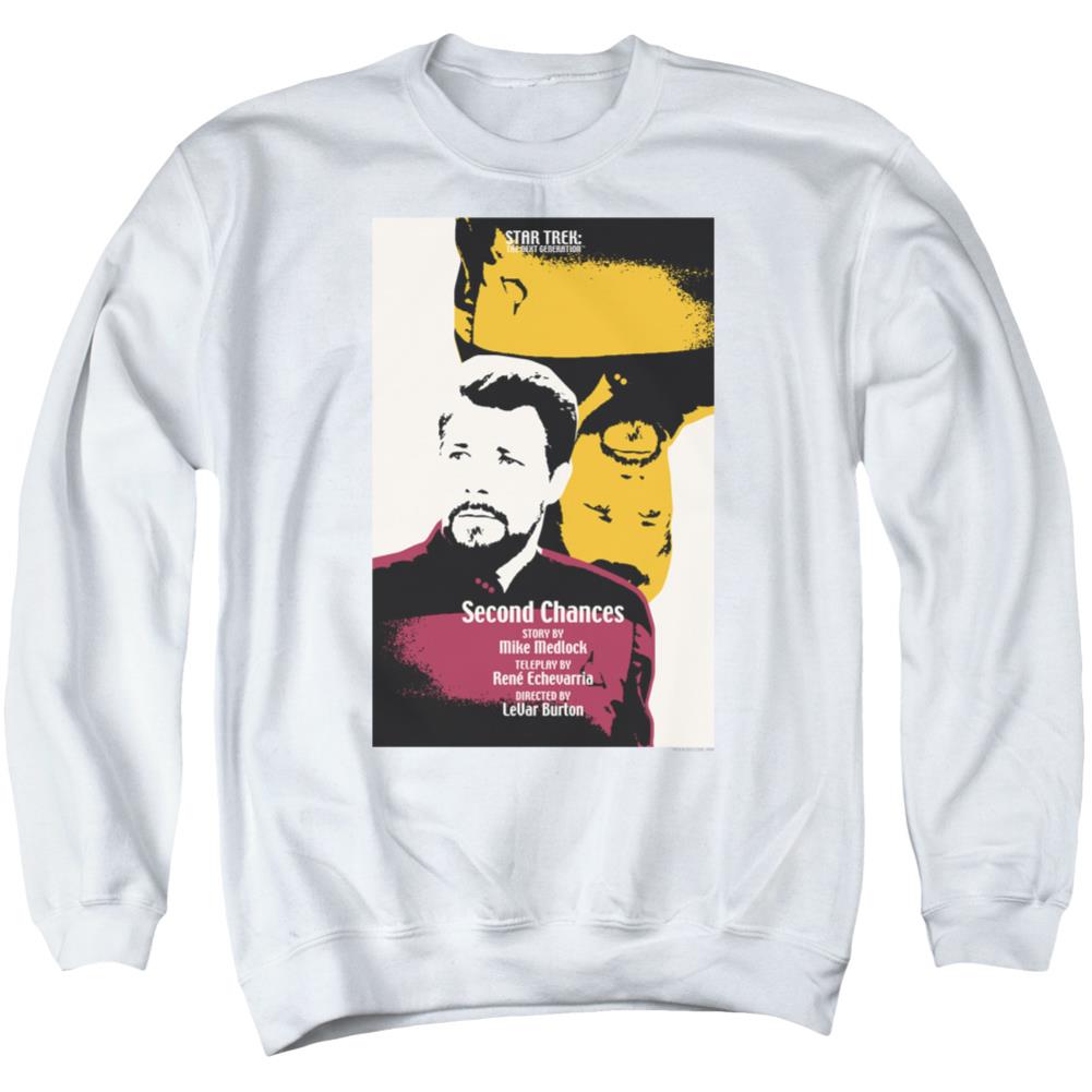 Star Trek TNG Season 6 Episode 24 Men's Crewneck 50 50 Poly Long-Sleeve T-Shirt