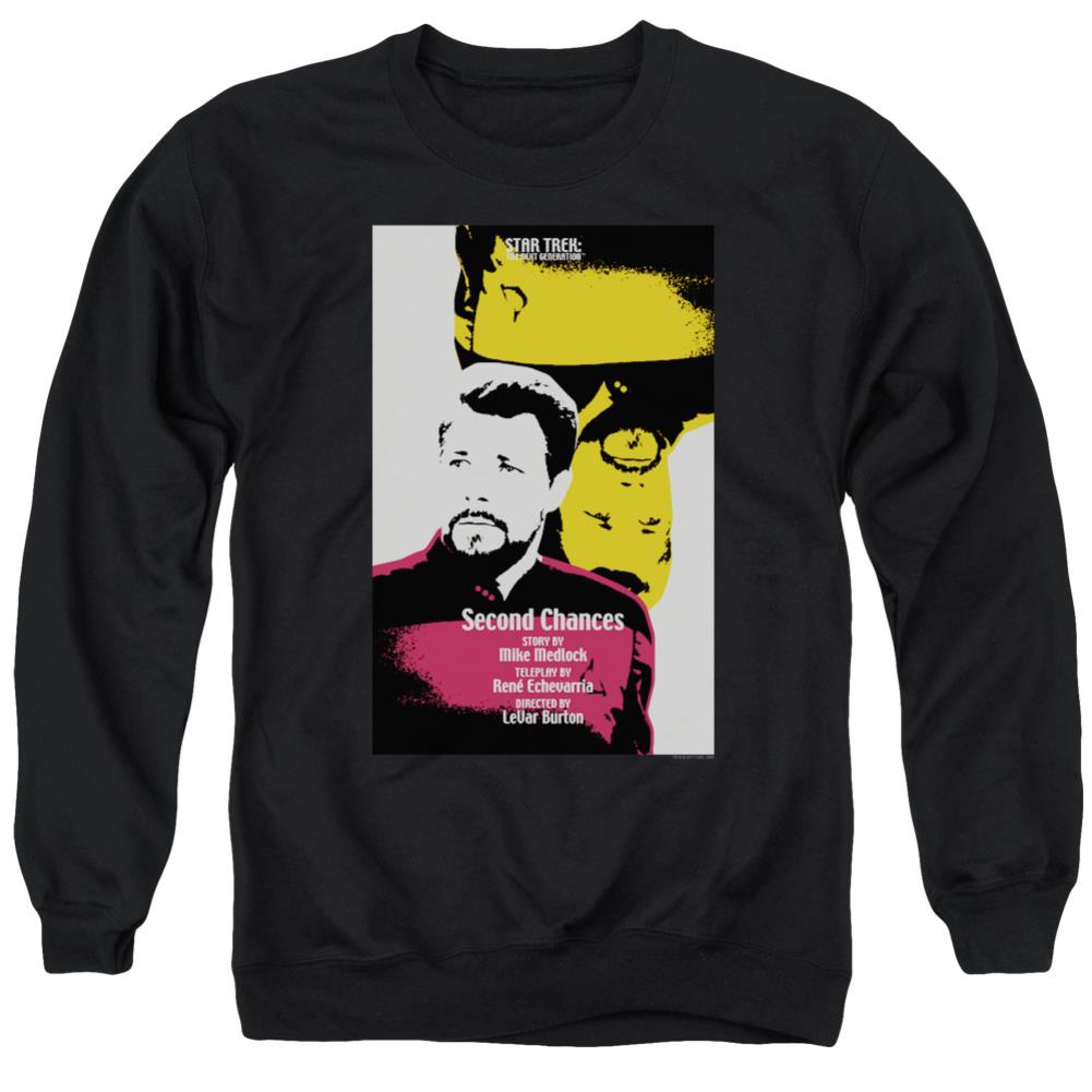Star Trek TNG Season 6 Episode 24 Men's Crewneck 50 50 Poly Long-Sleeve T-Shirt