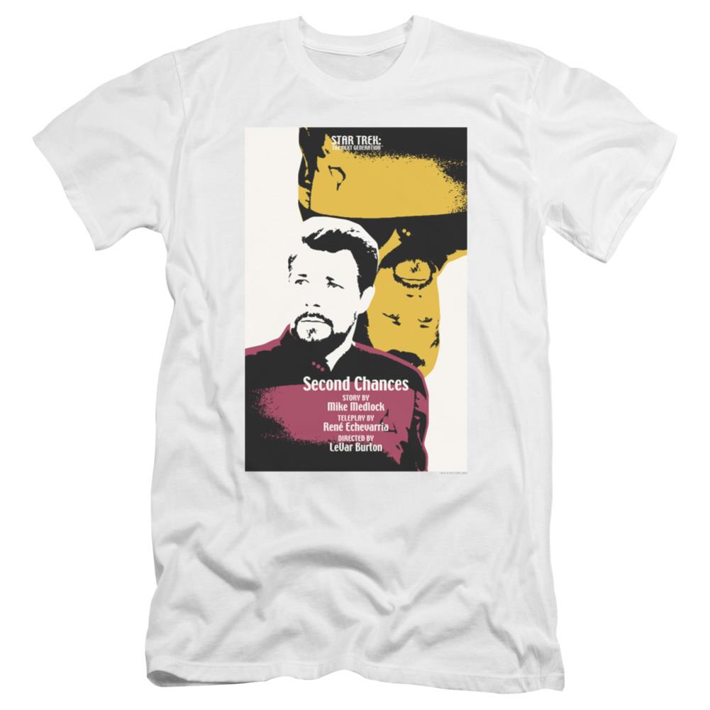 Star Trek TNG Season 6 Episode 24 Men's Ultra-Soft 30/1 Cotton Slim Short-Sleeve T-Shirt