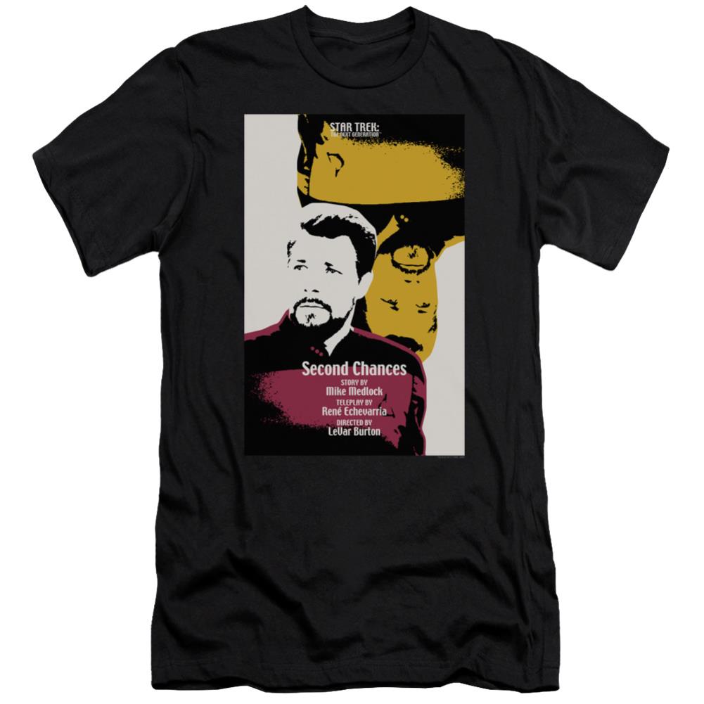 Star Trek TNG Season 6 Episode 24 Men's Ultra-Soft 30/1 Cotton Slim Short-Sleeve T-Shirt