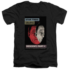 Star Trek TNG Season 6 Episode 26 Men's 30/1 Cotton Slim V-Neck T-Shirt