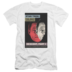 Star Trek TNG Season 6 Episode 26 Men's Ultra-Soft 30/1 Cotton Slim Short-Sleeve T-Shirt