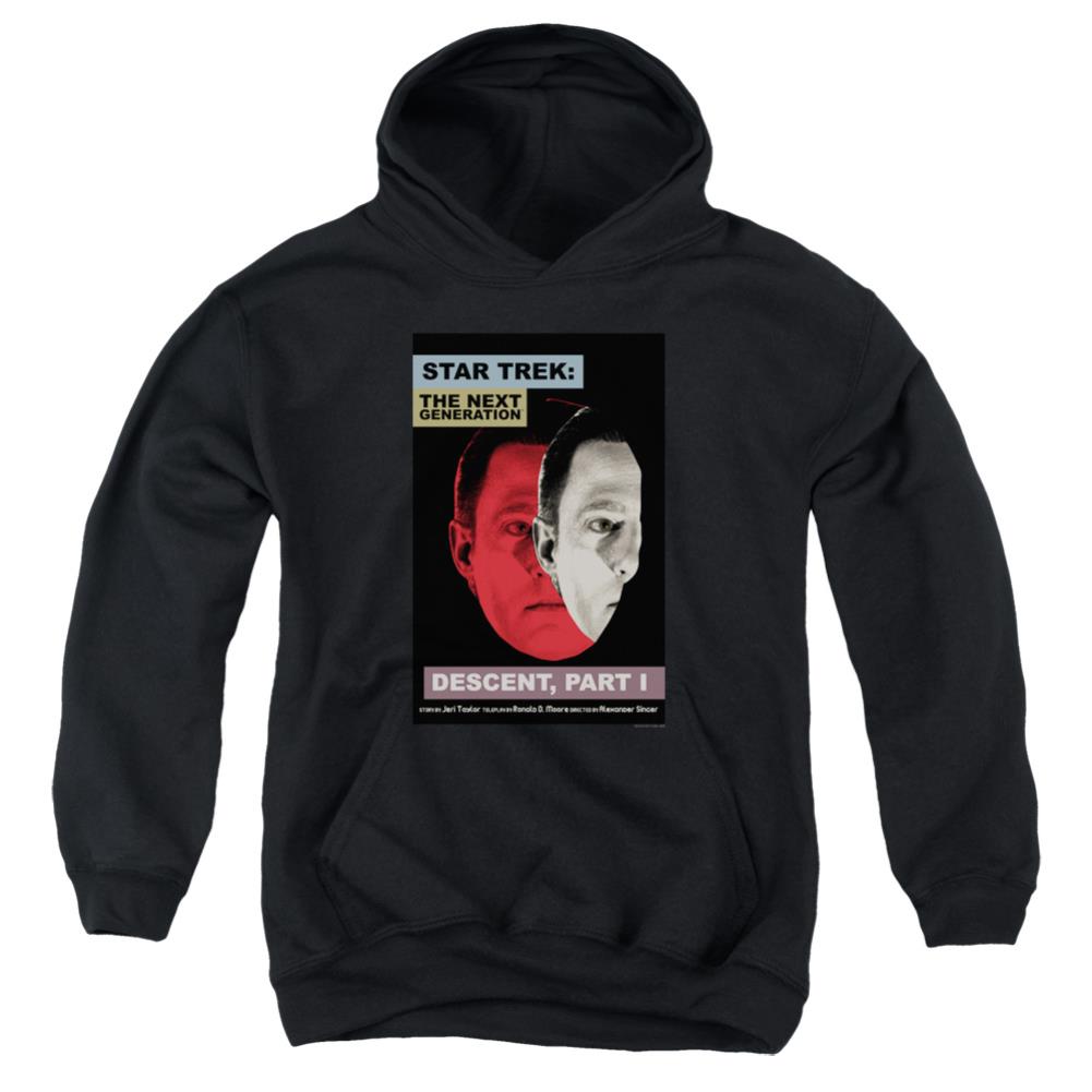Star Trek TNG Season 6 Episode 26 Youth Cotton Poly Pull-Over Hoodie