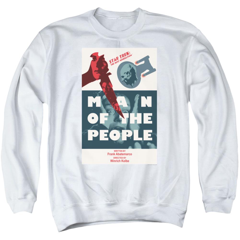 Star Trek TNG Season 6 Episode 3 Men's Crewneck 50 50 Poly Long-Sleeve T-Shirt