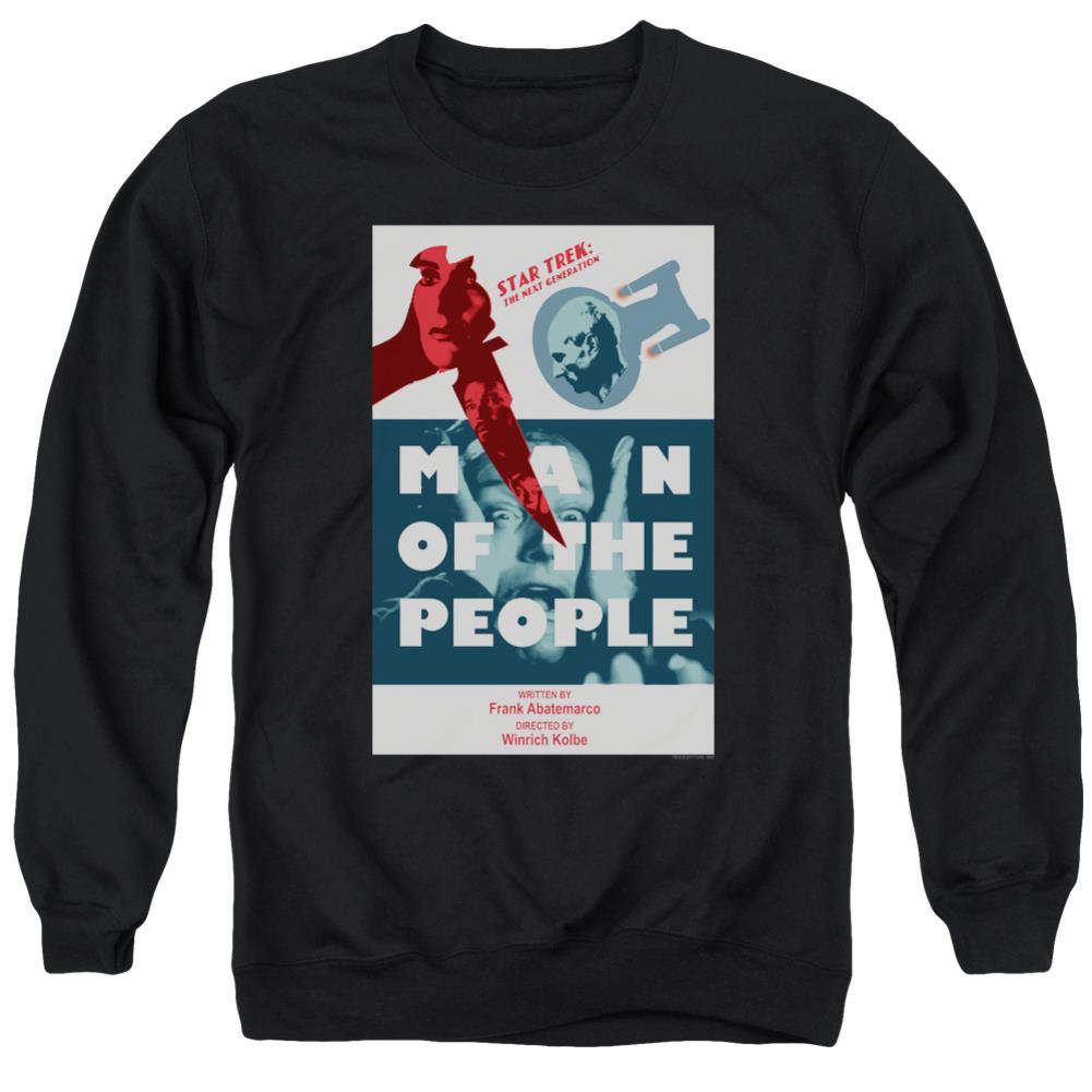 Star Trek TNG Season 6 Episode 3 Men's Crewneck 50 50 Poly Long-Sleeve T-Shirt