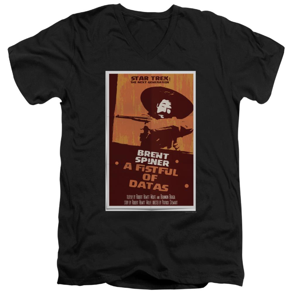 Star Trek TNG Season 6 Episode 8 Men's 30/1 Cotton Slim V-Neck T-Shirt