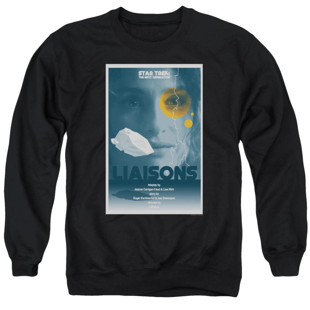 Star Trek TNG Season 7 Episode 2 Men's Crewneck 50 50 Poly Long-Sleeve T-Shirt