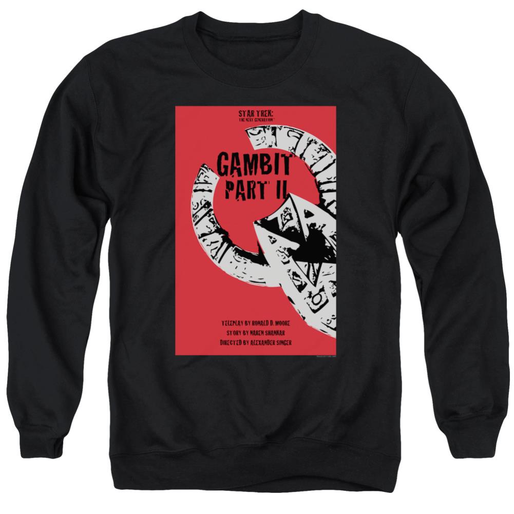 Star Trek TNG Season 7 Episode 5 Men's Crewneck 50 50 Poly Long-Sleeve T-Shirt