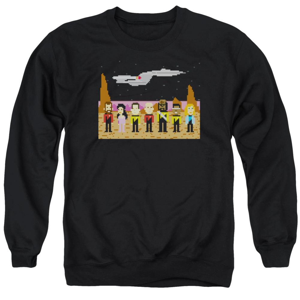 Star Trek TNG Trexel Crew Men's Crewneck 50 50 Poly Long-Sleeve T-Shirt