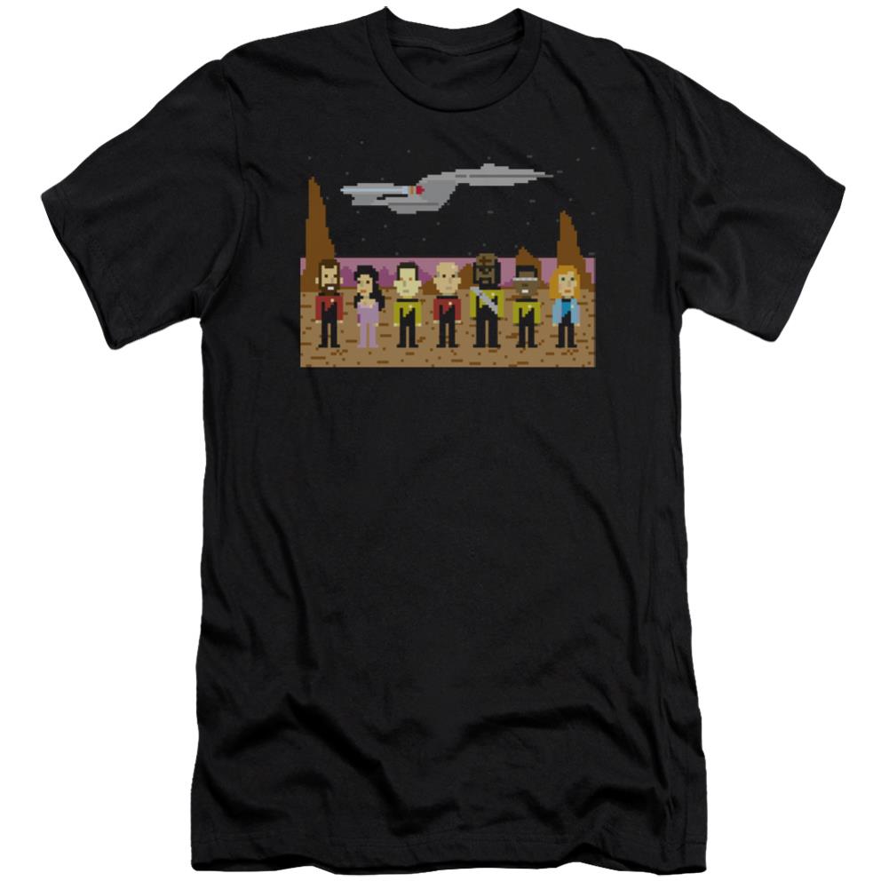 Star Trek TNG Trexel Crew Men's Ultra-Soft 30/1 Cotton Slim Short-Sleeve T-Shirt