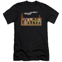 Star Trek TNG Trexel Crew Men's Ultra-Soft 30/1 Cotton Slim Short-Sleeve T-Shirt