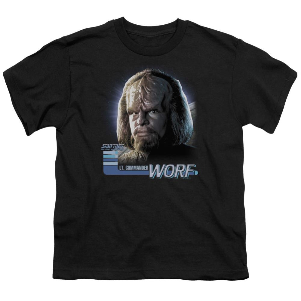 Star Trek TNG Worf Youth 18/1 100% Cotton Short-Sleeve T-Shirt