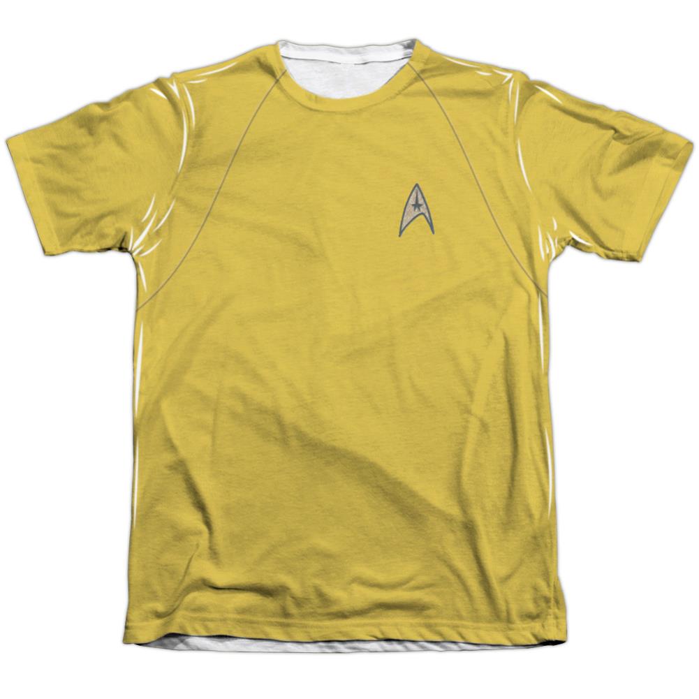Star Trek TOS Command Uniform Men's Regular Fit Poly Cotton Short-Sleeve T-Shirt
