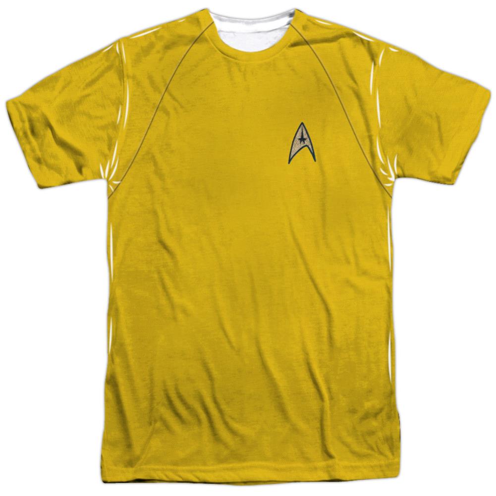 Star Trek TOS Command Uniform Men's Regular Fit Polyester Short-Sleeve T-Shirt